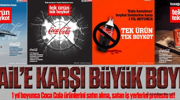İsrail'e destek veren Coca Cola kara listede