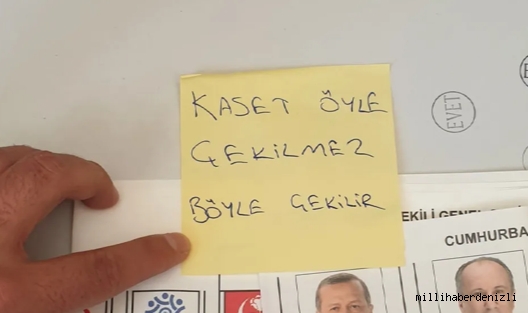 Kaset öyle çekilmez böyle çekilir!Memleket partili seçmen öyle bir şey yaptı ki....