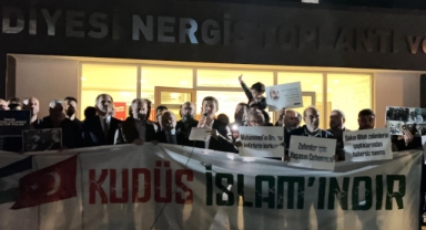 SİYONİST İSRAİL'İN SALDIRILARI PROTESTO EDİLDİ