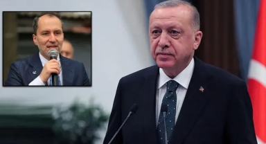 Cumhurbaşkanı Erdoğan, Fatih Erbakan'la görüşüyor