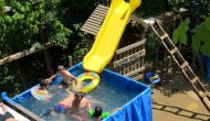 Artvin'de mobil aqua parklı havuz