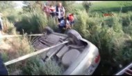Denizli Otomobil Su Kanalına Uçtu: 1 Yaralı