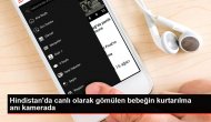 Hindistan'da canlı olarak gömülen bebeğin kurtarılma anı kamerada