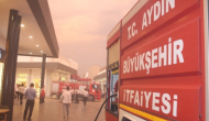 Nazilli'de Avm'den Dumanlar Yükseldi