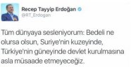 Başkomutan Erdoğan'dan Dünyaya Suriye Mesajı