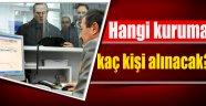 Kamuya 100 bine yakın personel alınacak