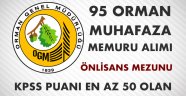 Orman Genel Müdürlüğü 95 Orman Muhafaza Memuru Alımı 2017