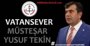 VATANSEVER MÜSTEŞAR YUSUF TEKİN'DEN TEŞEKKÜR
